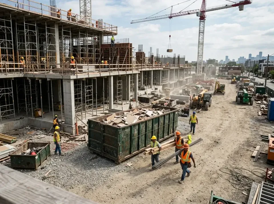 commercial-construction-site-w-002 — frequently asked questions, Low Cost Construction Dumpster Rental in Menomonee Falls, WI